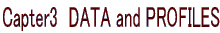 Capter3　DATA and PROFILES